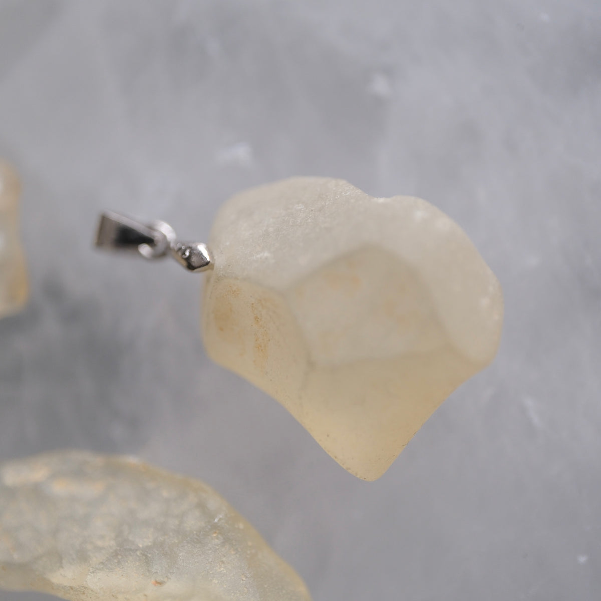 Libyan Desert Glass Raw S925 Necklace