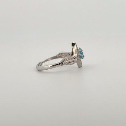 Blue Topaz S925 Adjustable Ring