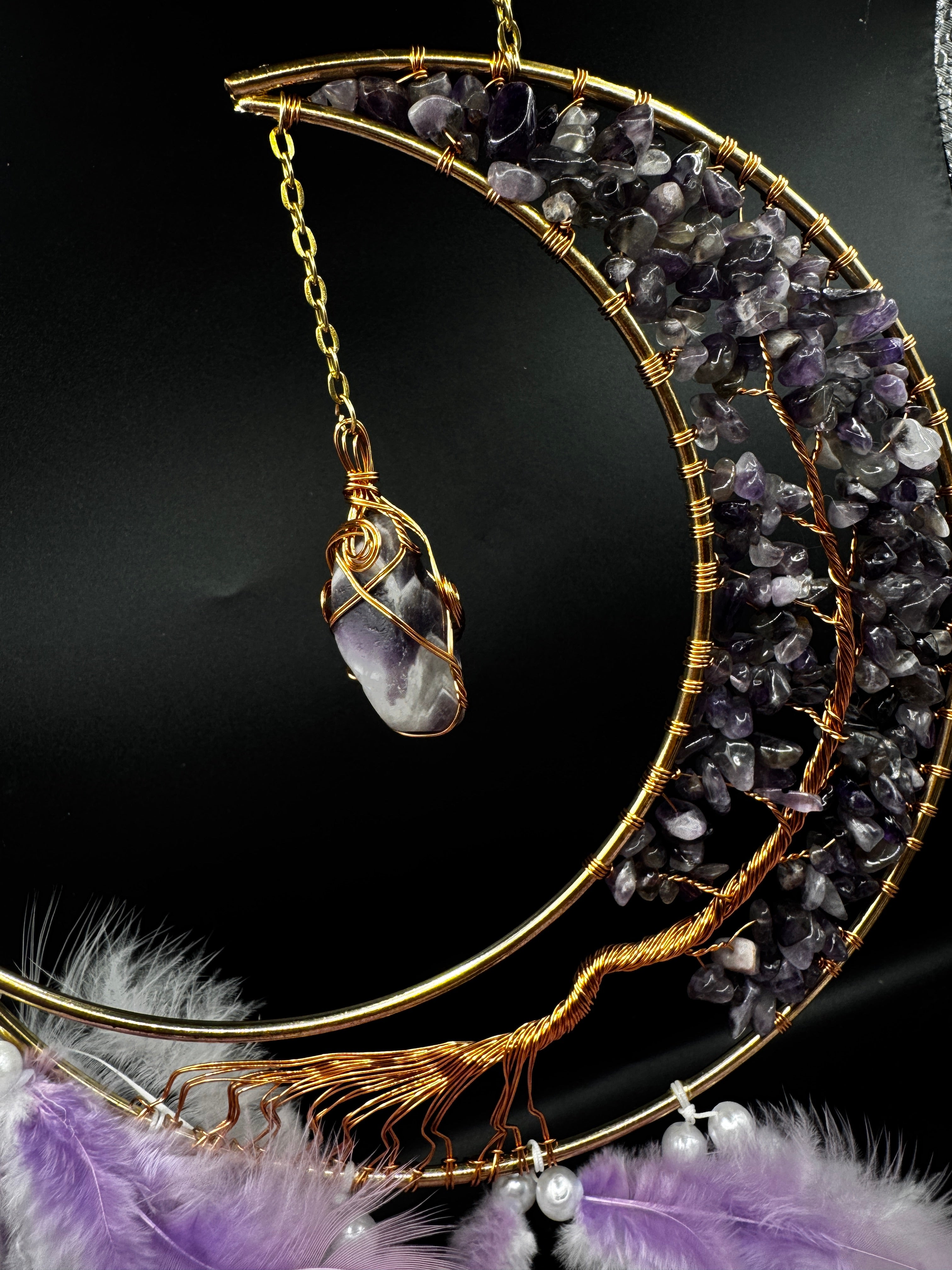 Amethyst Moon Dream Catcher