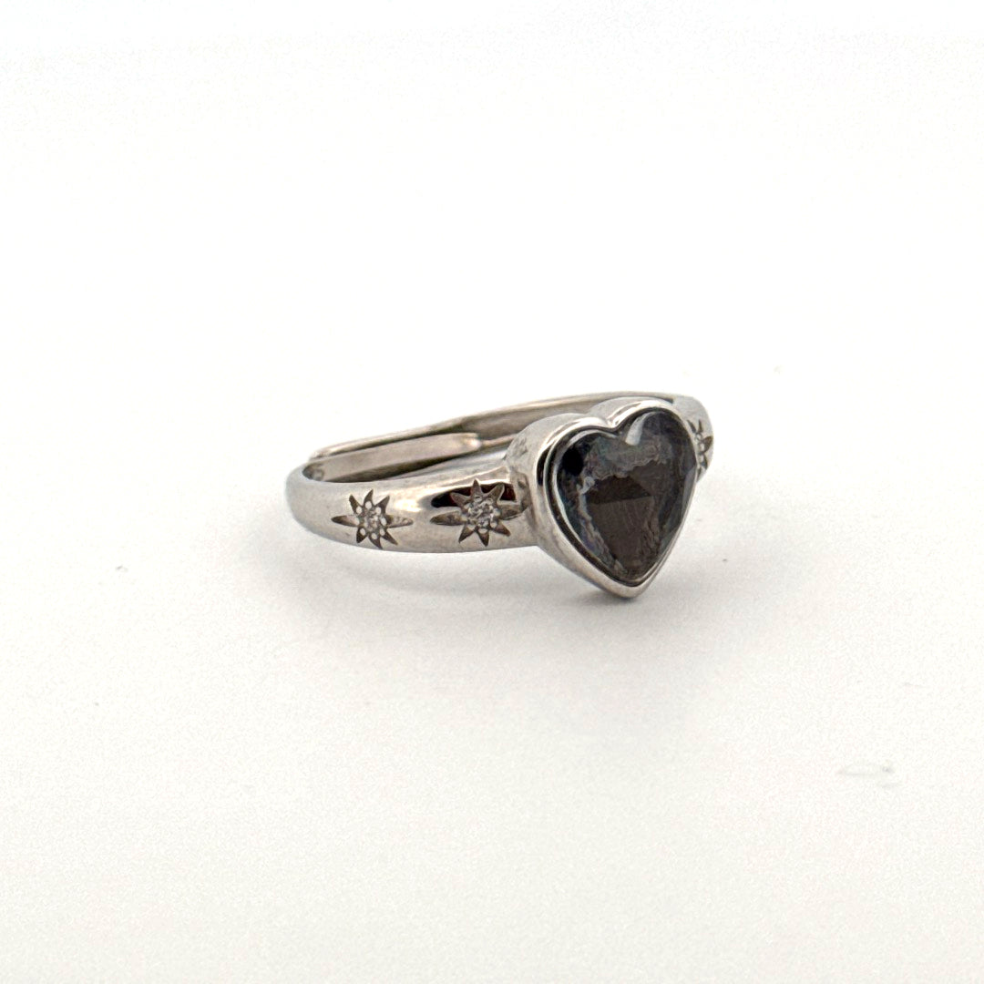 Muonionalusta Heart S925 Adjustable Ring