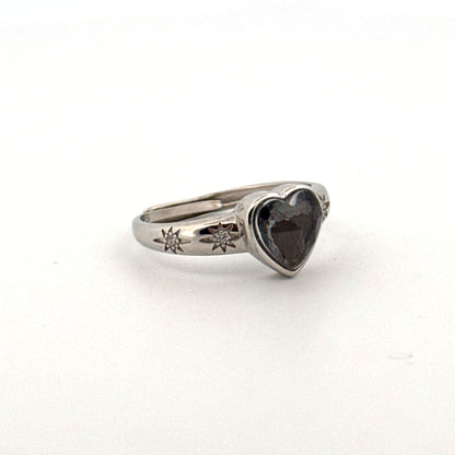 Muonionalusta Heart S925 Adjustable Ring