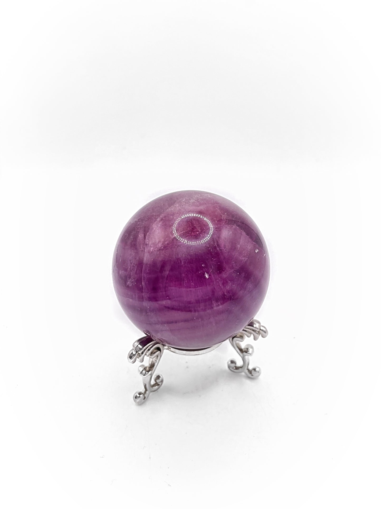 Purple Banded Fluorite Sphere