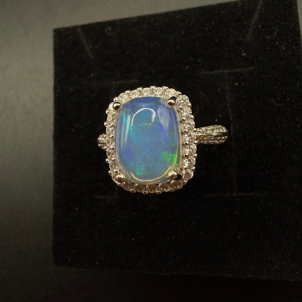 Opal S925 Certified Adjustable Ring