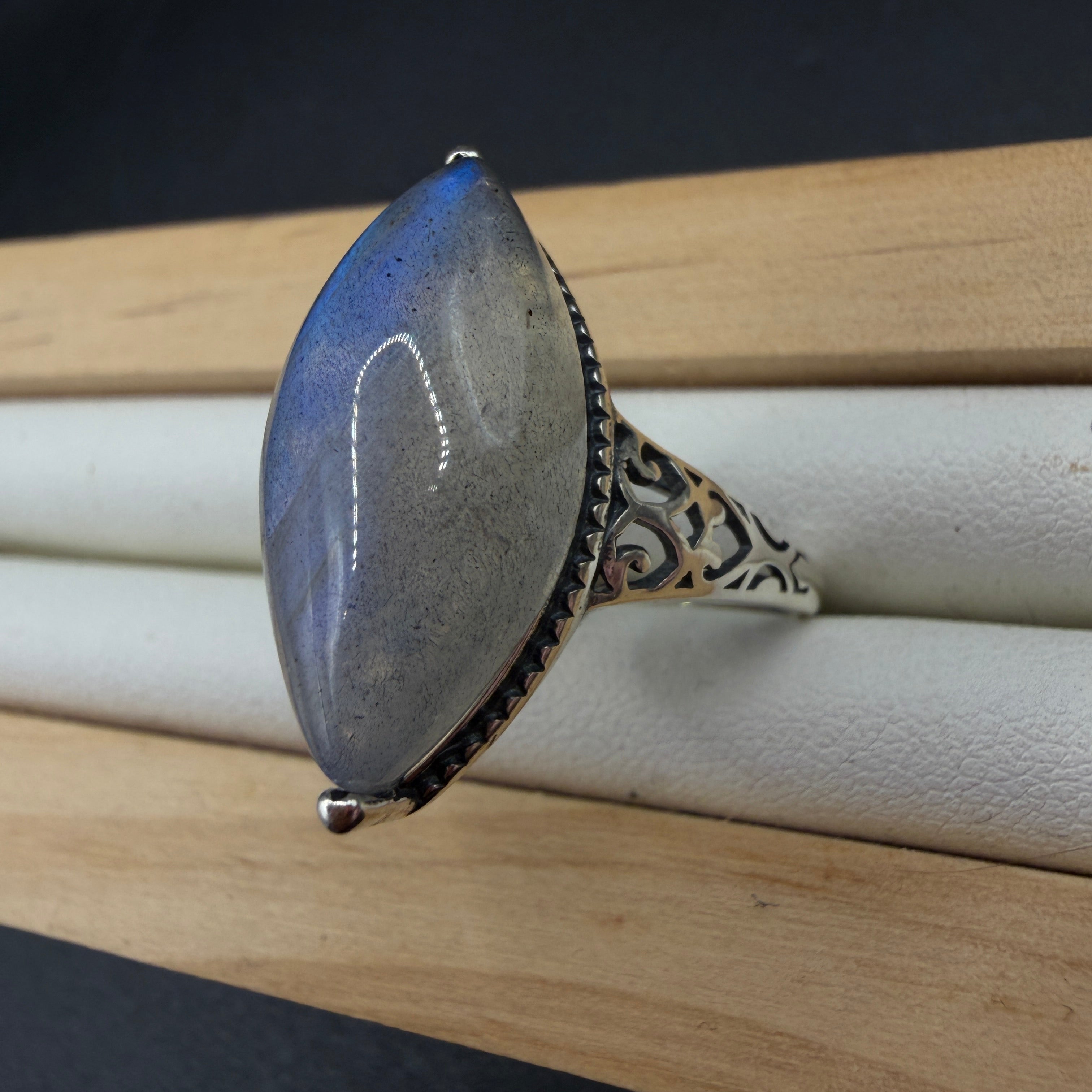 Labradorite S925 Adjustable Ring