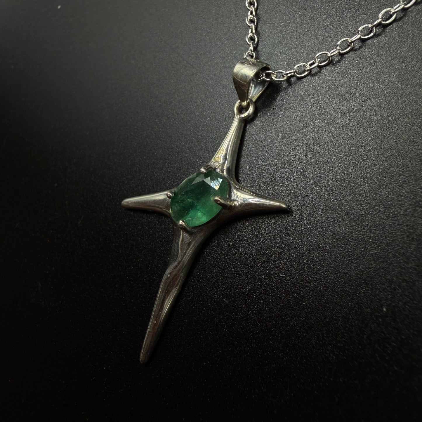 Emerald Star S925 Necklace