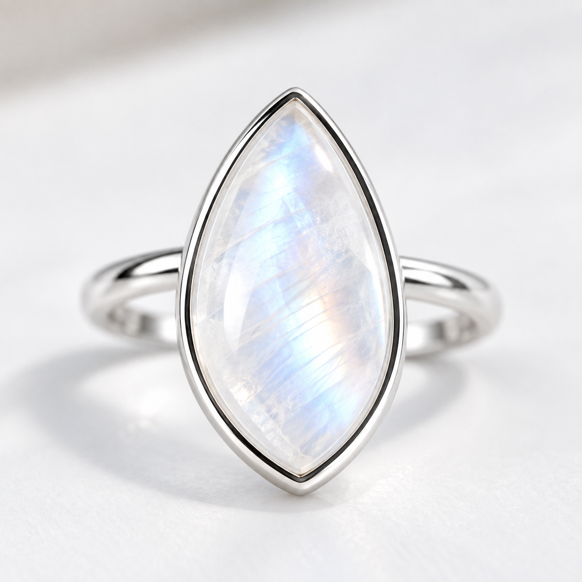 Moonstone S925 Adjustable Statement Ring | Intuition | New Beginnings | Feminine Energy