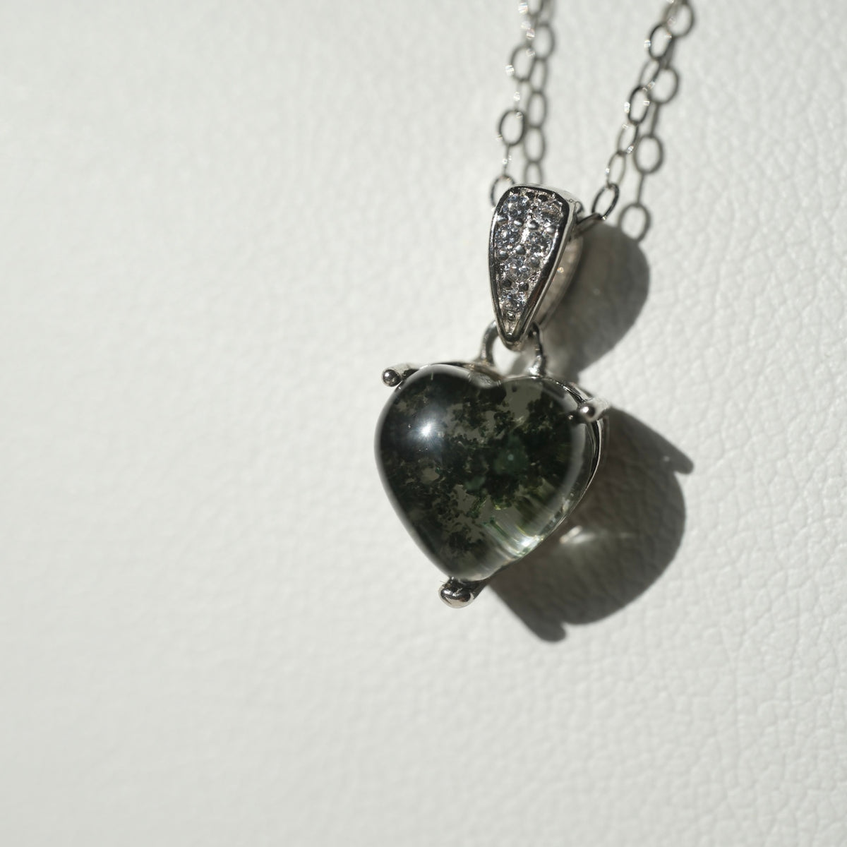 Halloween Garden Quartz Heart S925 Necklace