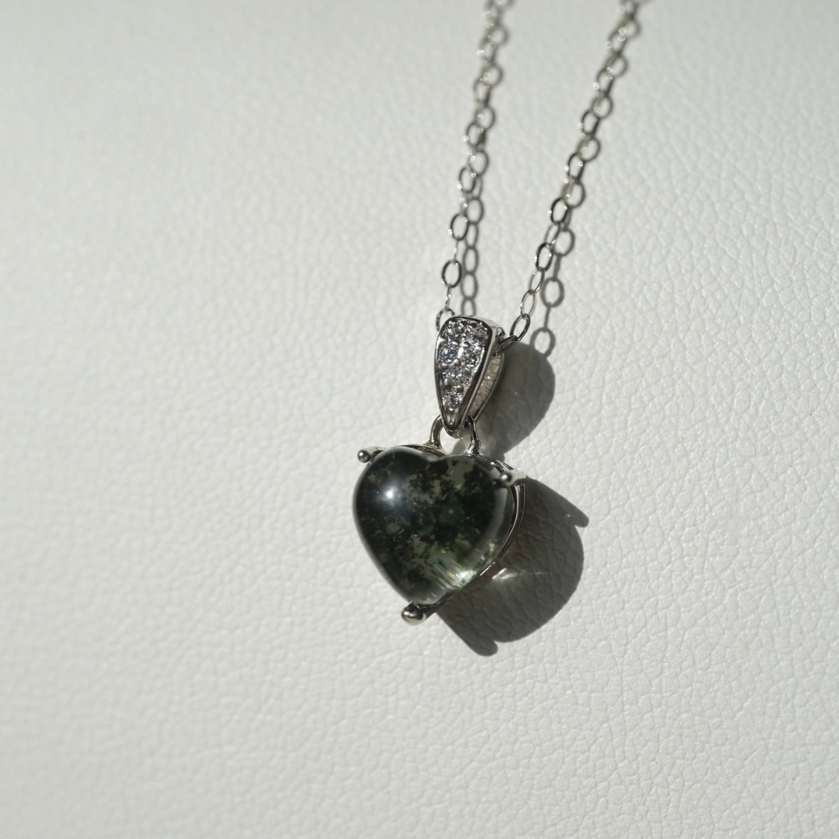 Halloween Garden Quartz Heart S925 Necklace