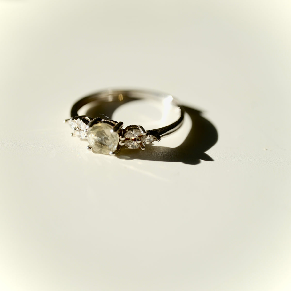 Libyan Desert Glass S925 Certified Adjustable Ring