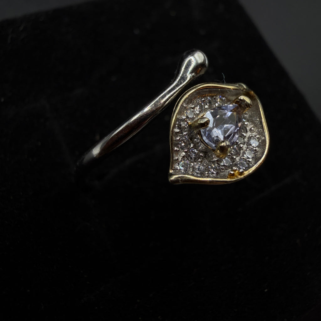 Tanzanite Snake S925 Adjustable Ring