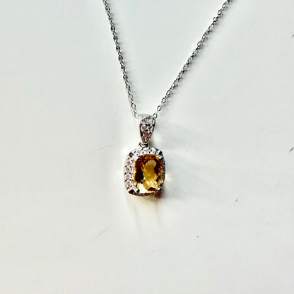 Citrine S925 Necklace