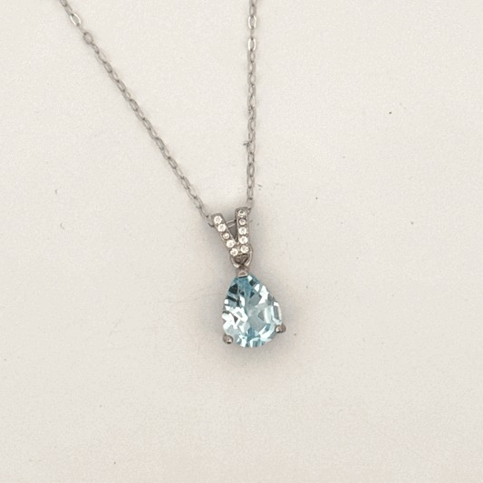 Aquamarine S925 Necklace