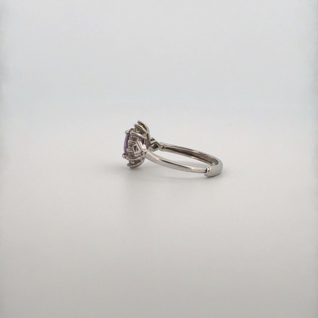 Amethyst S925 Adjustable Ring