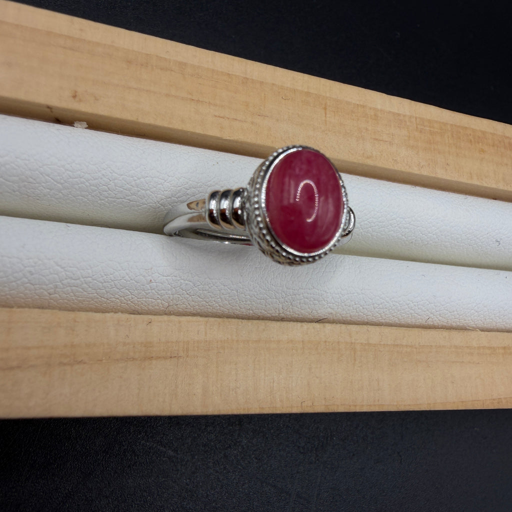 Rhodonite S925 Adjustable Ring