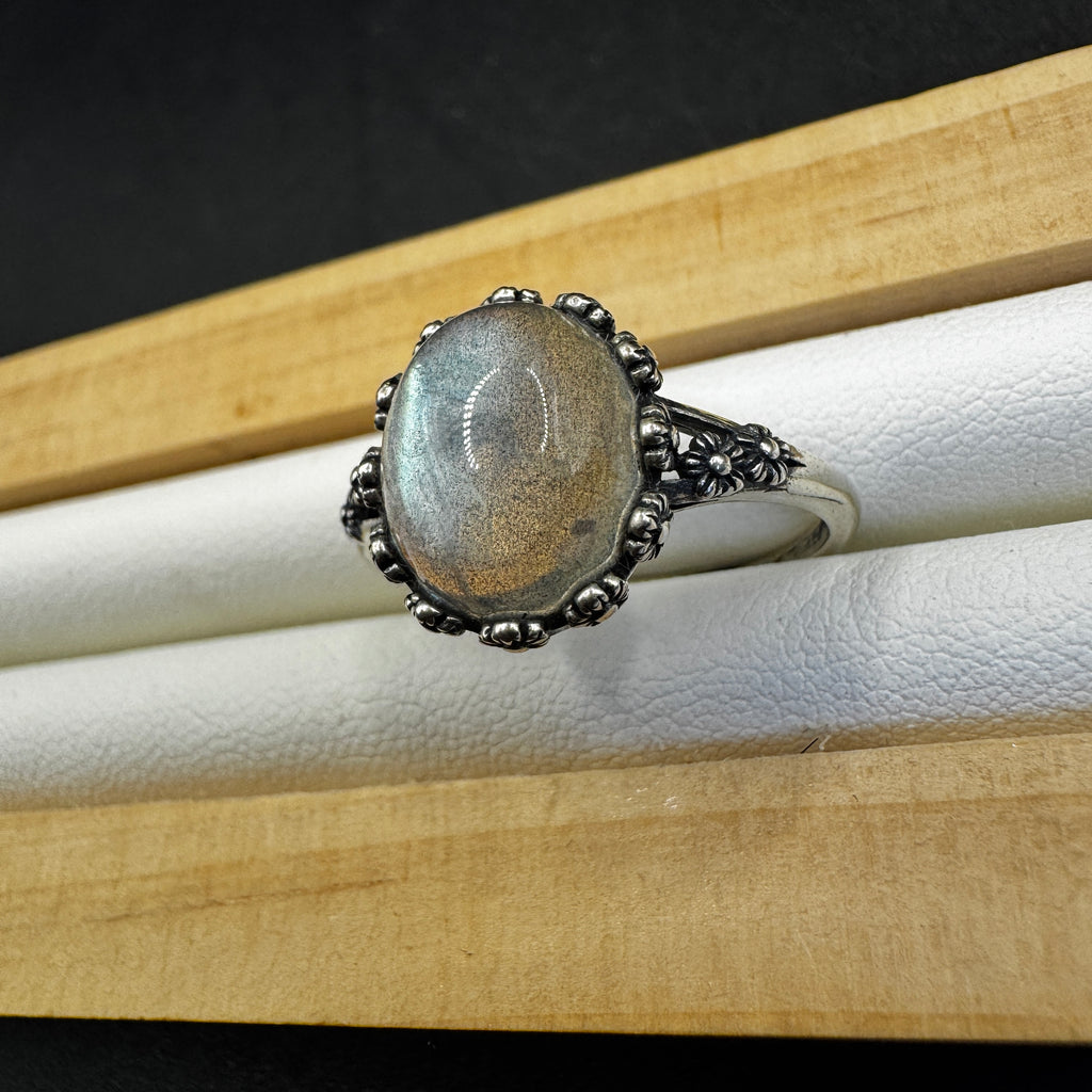 Labradorite S925 Adjustable Ring