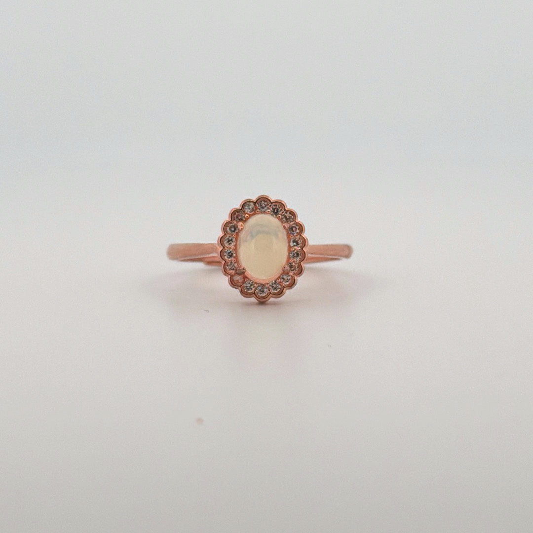 Opal S925 Certified Adjustable Ring