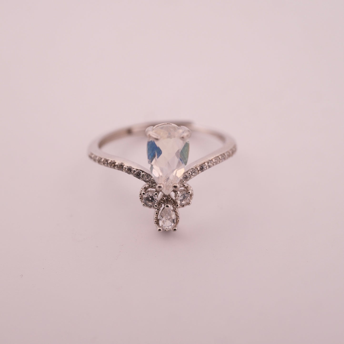 Moonstone S925 Adjustable Ring