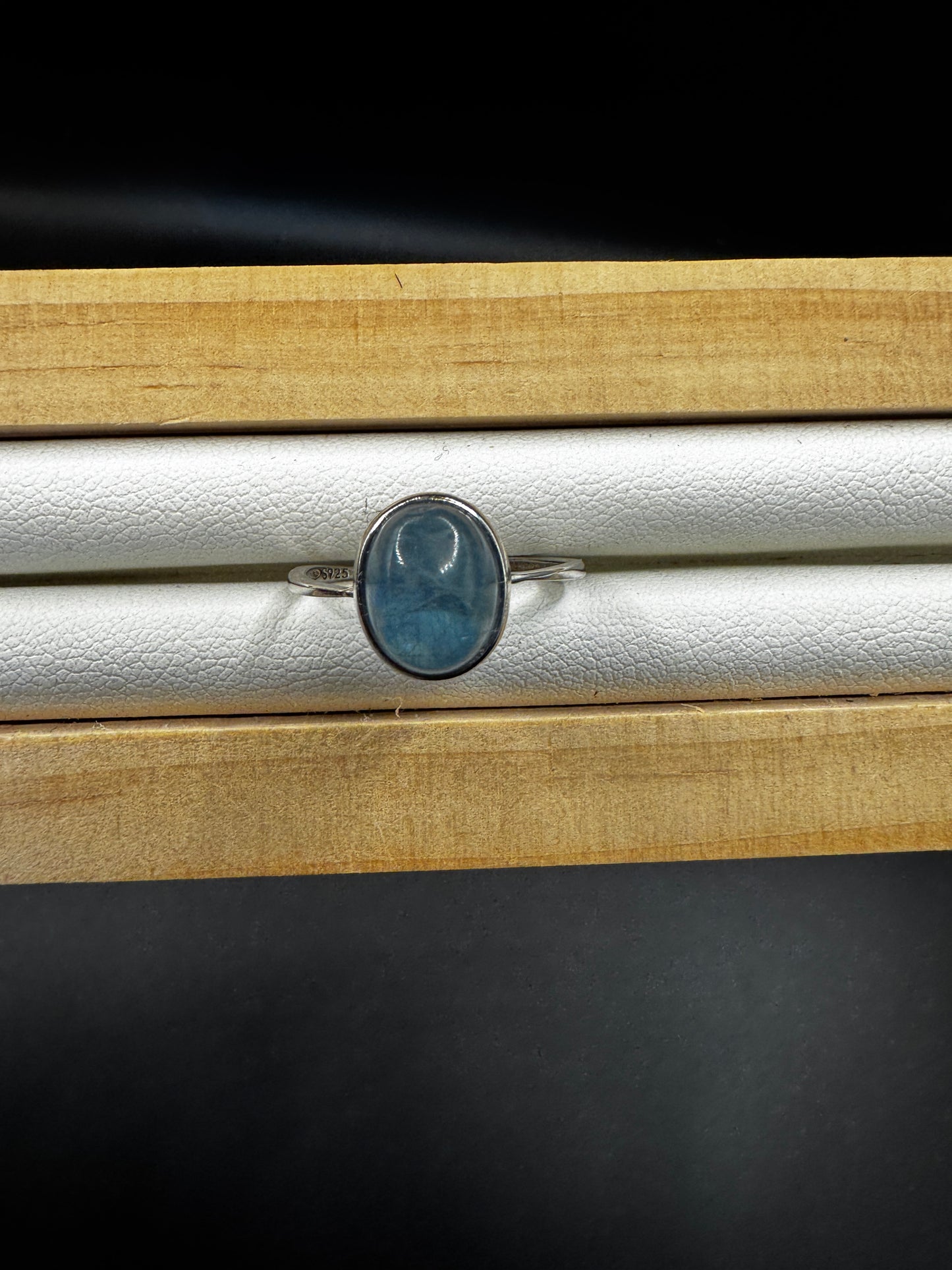 Green Kyanite S925 Adjustable Ring