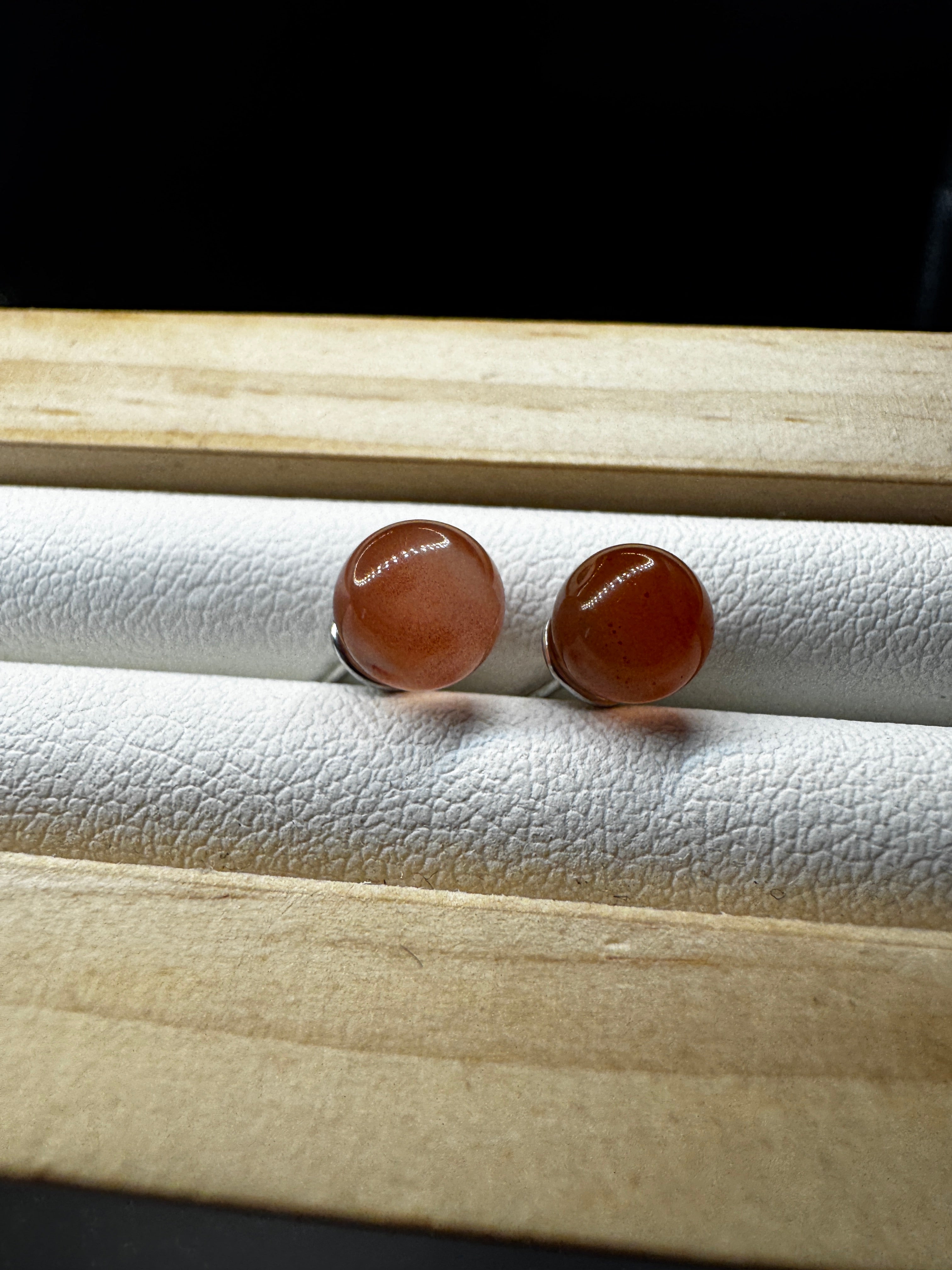 Carnelian Stud Earrings