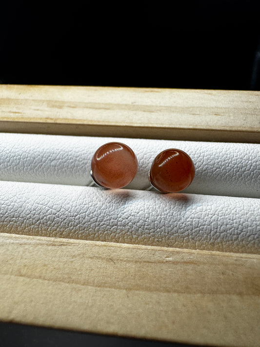 Carnelian Stud Earrings