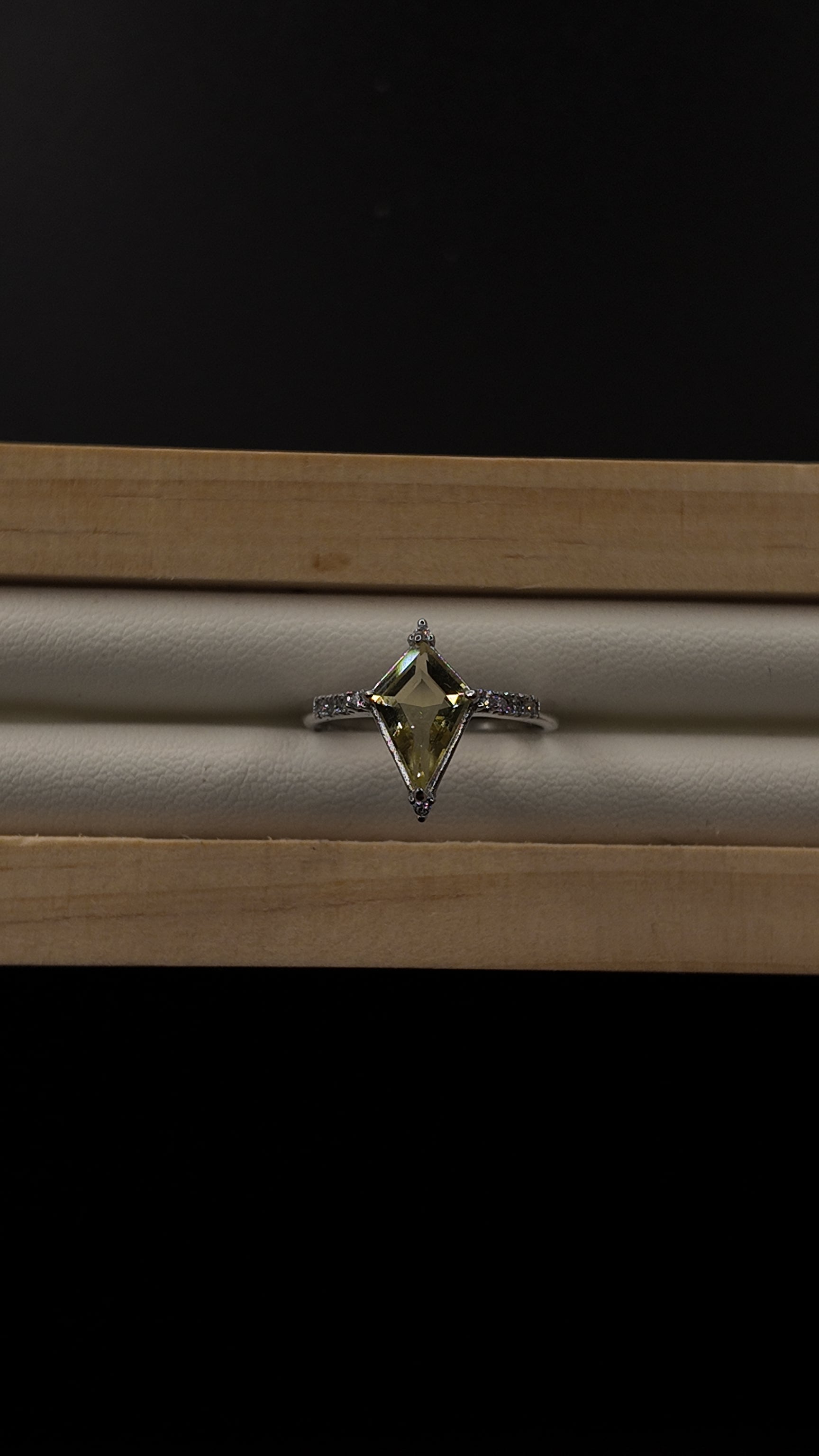 Citrine Diamond Ring