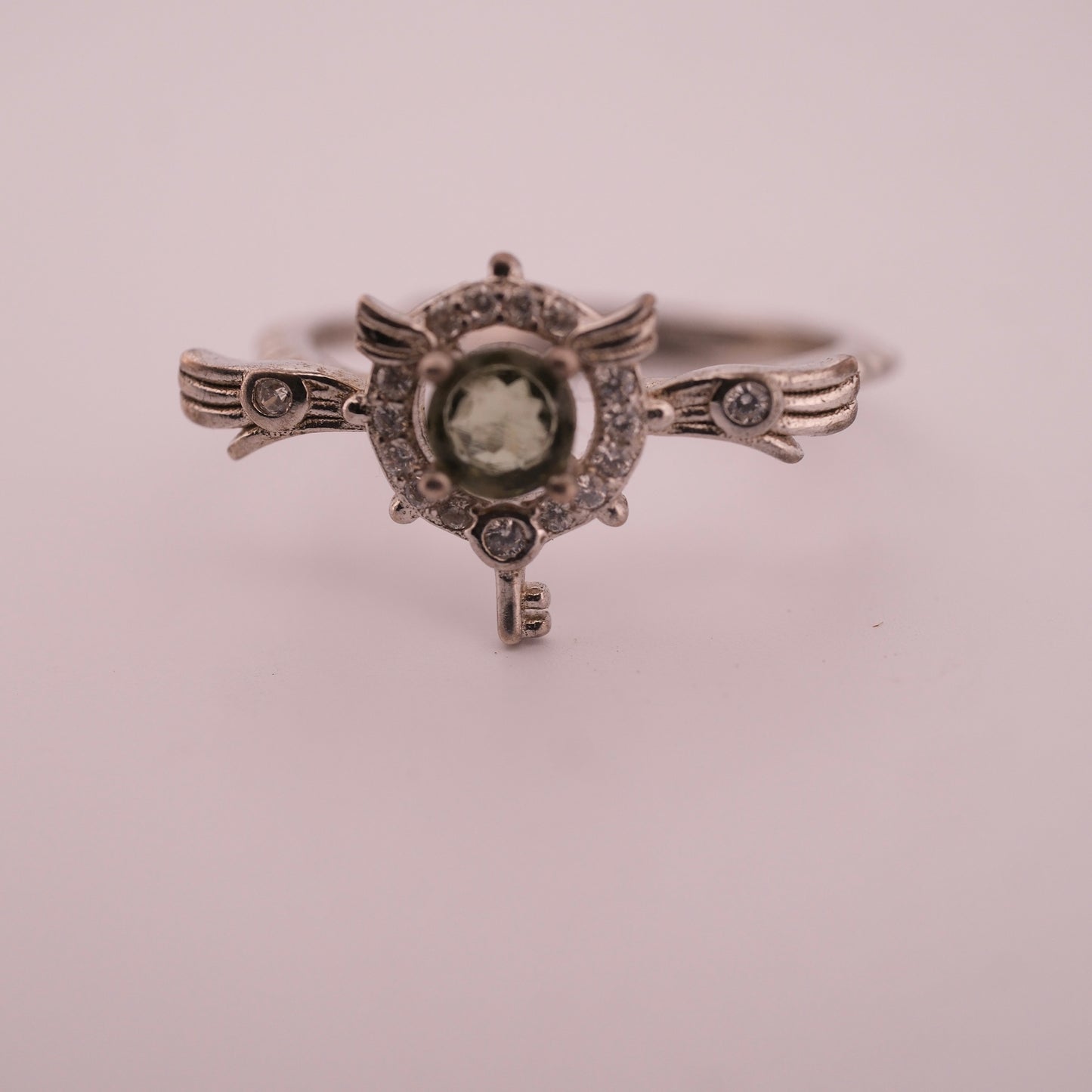 Moldavite Key S925 Adjustable Ring