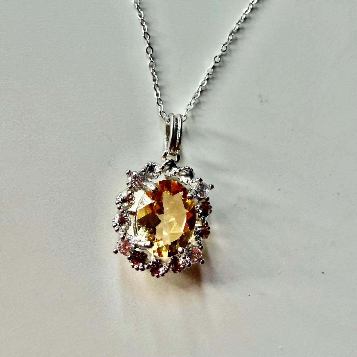 Citrine S925 Necklace