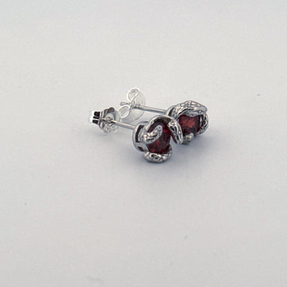 Garnet S925 Earrings