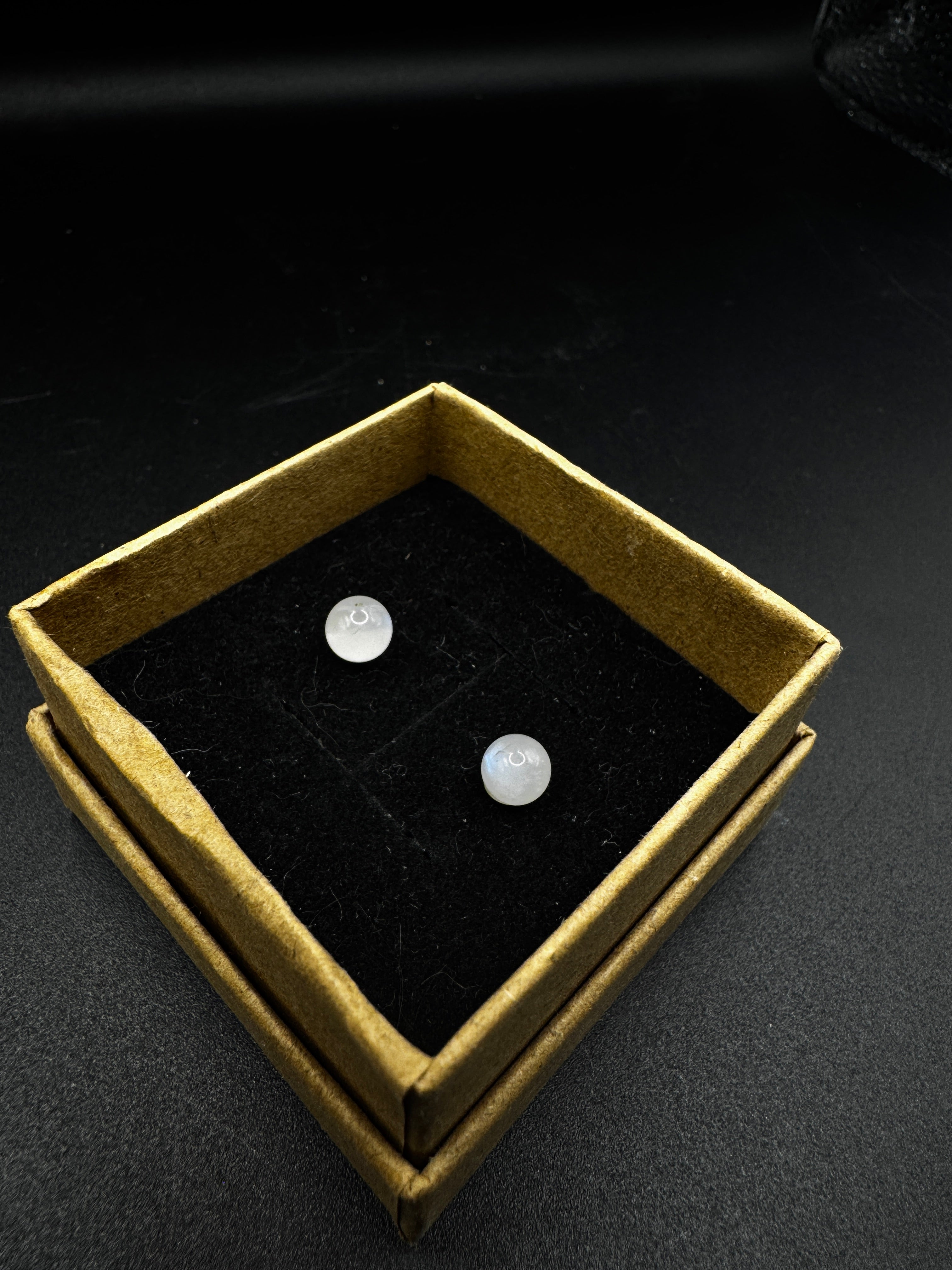 Moonstone Stud Earrings