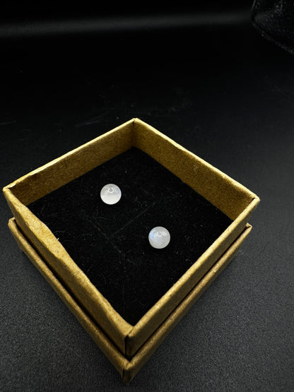 Moonstone Stud Earrings