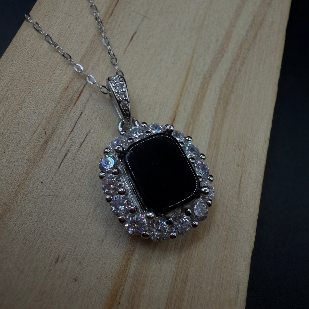 Cintamani Stone Saffordite S925 Certified Necklace