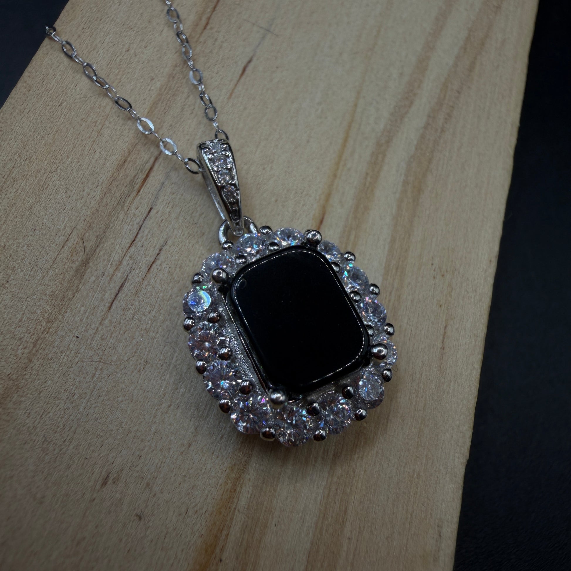 Cintamani Stone Saffordite S925 Certified Necklace