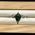 Moss Agate S925 Adjustable Ring