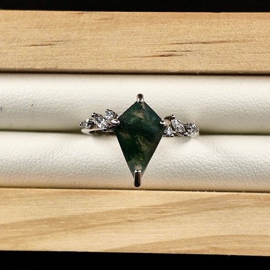 Moss Agate Ring