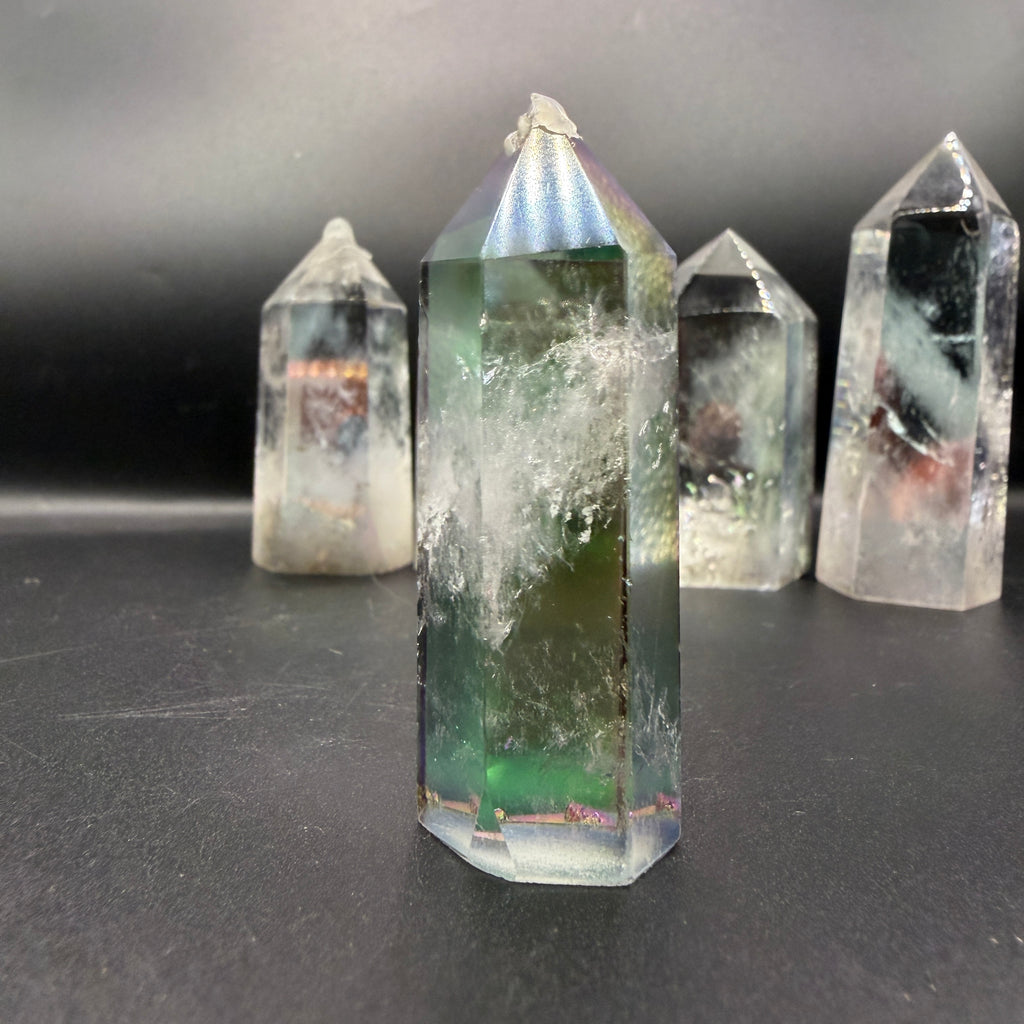 Aura Clear Quartz Tower
