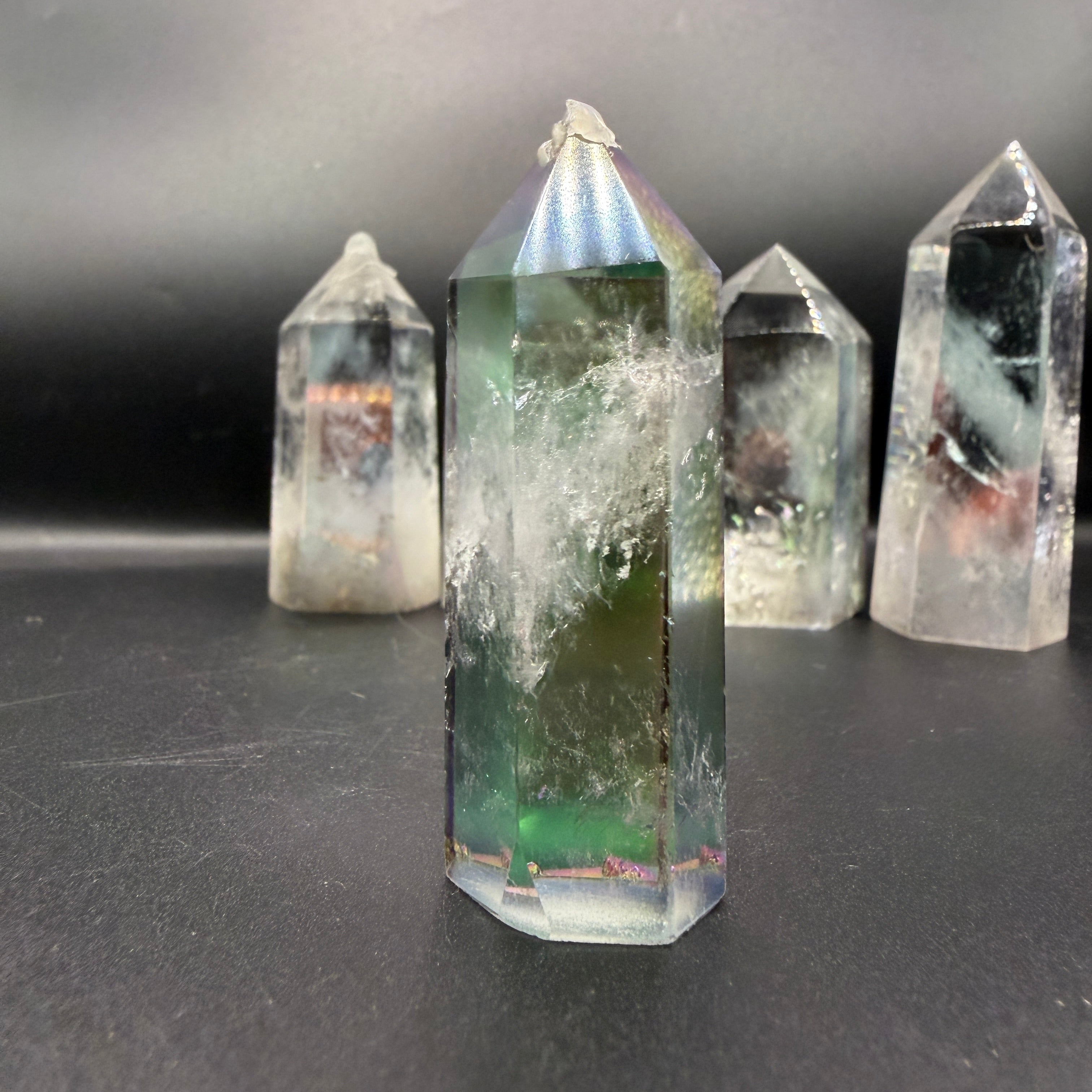 Aura Clear Quartz Tower