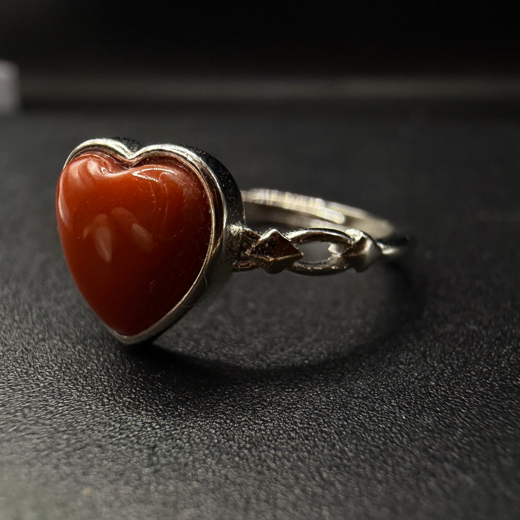 Carnelian S925 Adjustable Ring