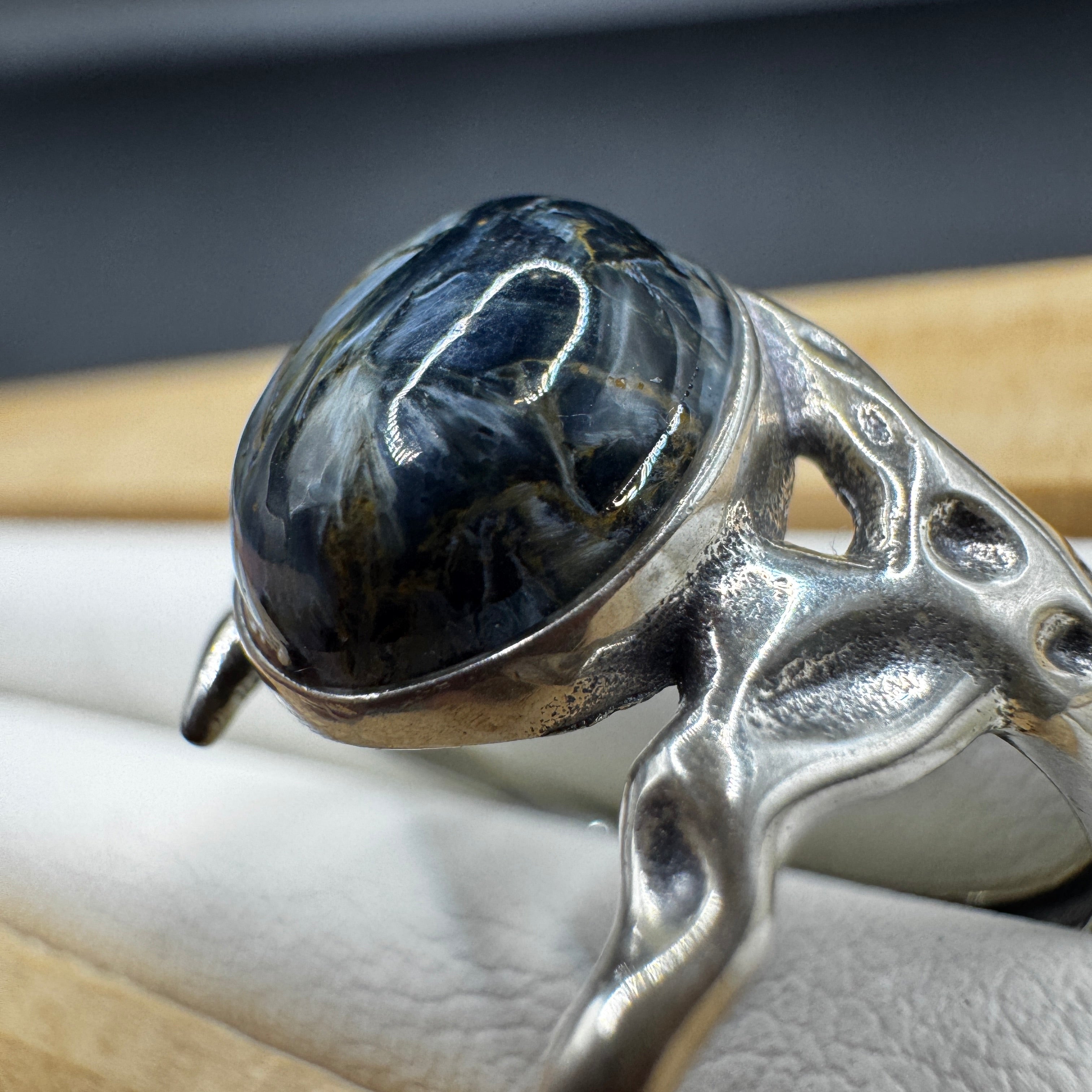 Pietersite S925 Adjustable Ring