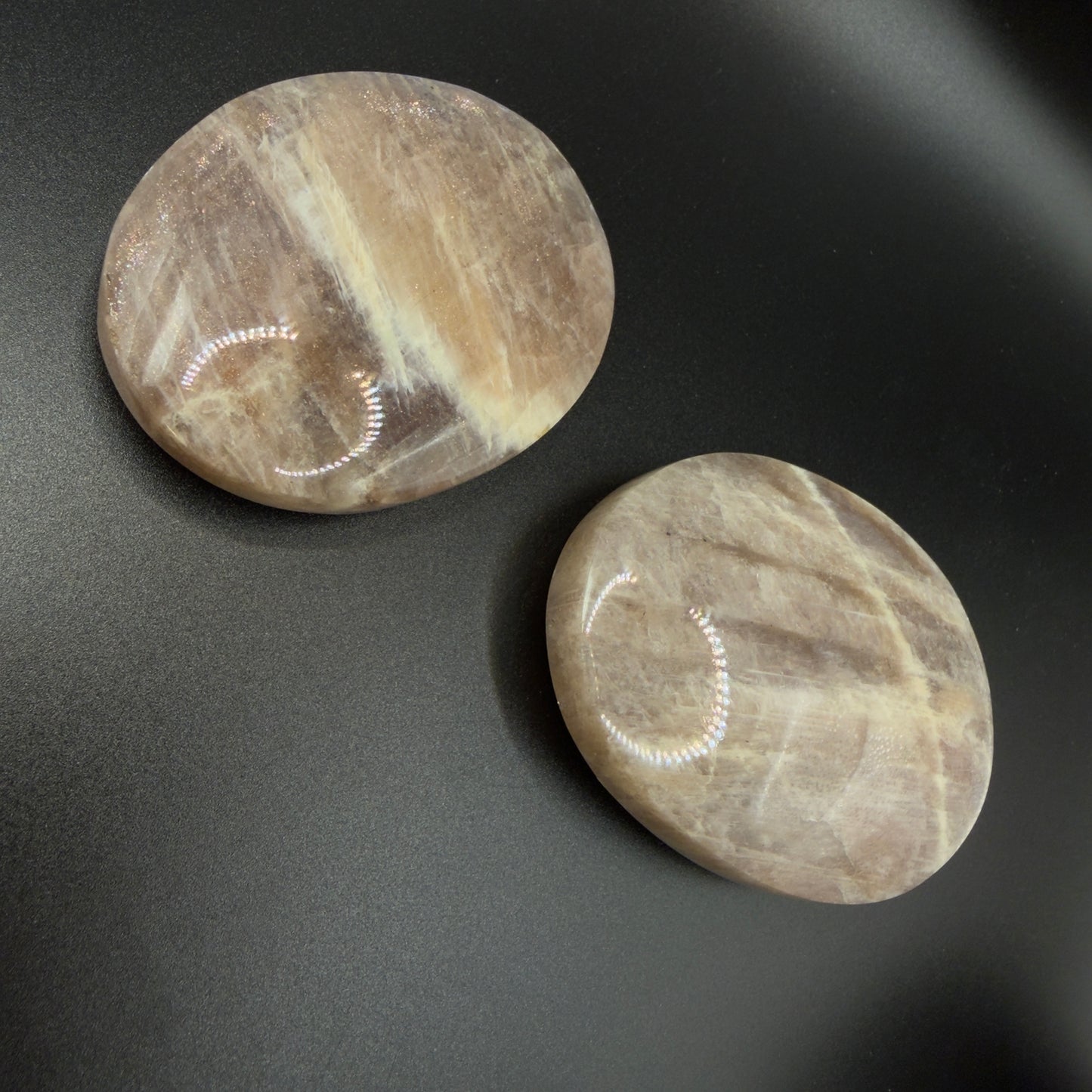 AA Grade Moonstone Large Palm Stone