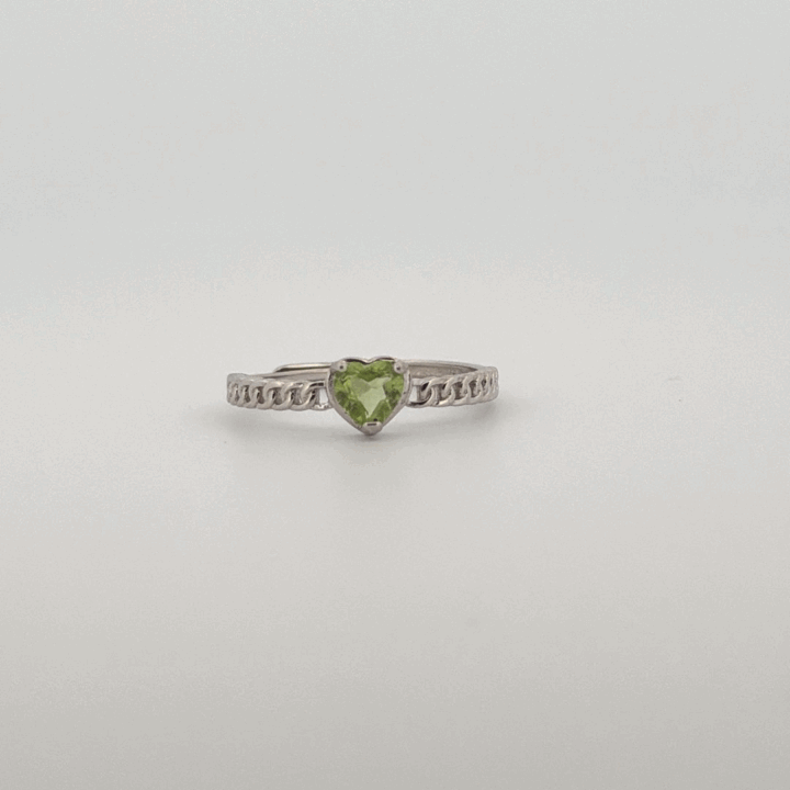 Peridot S925 Adjustable Ring