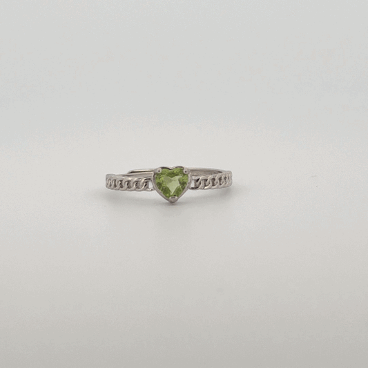 Peridot S925 Adjustable Ring