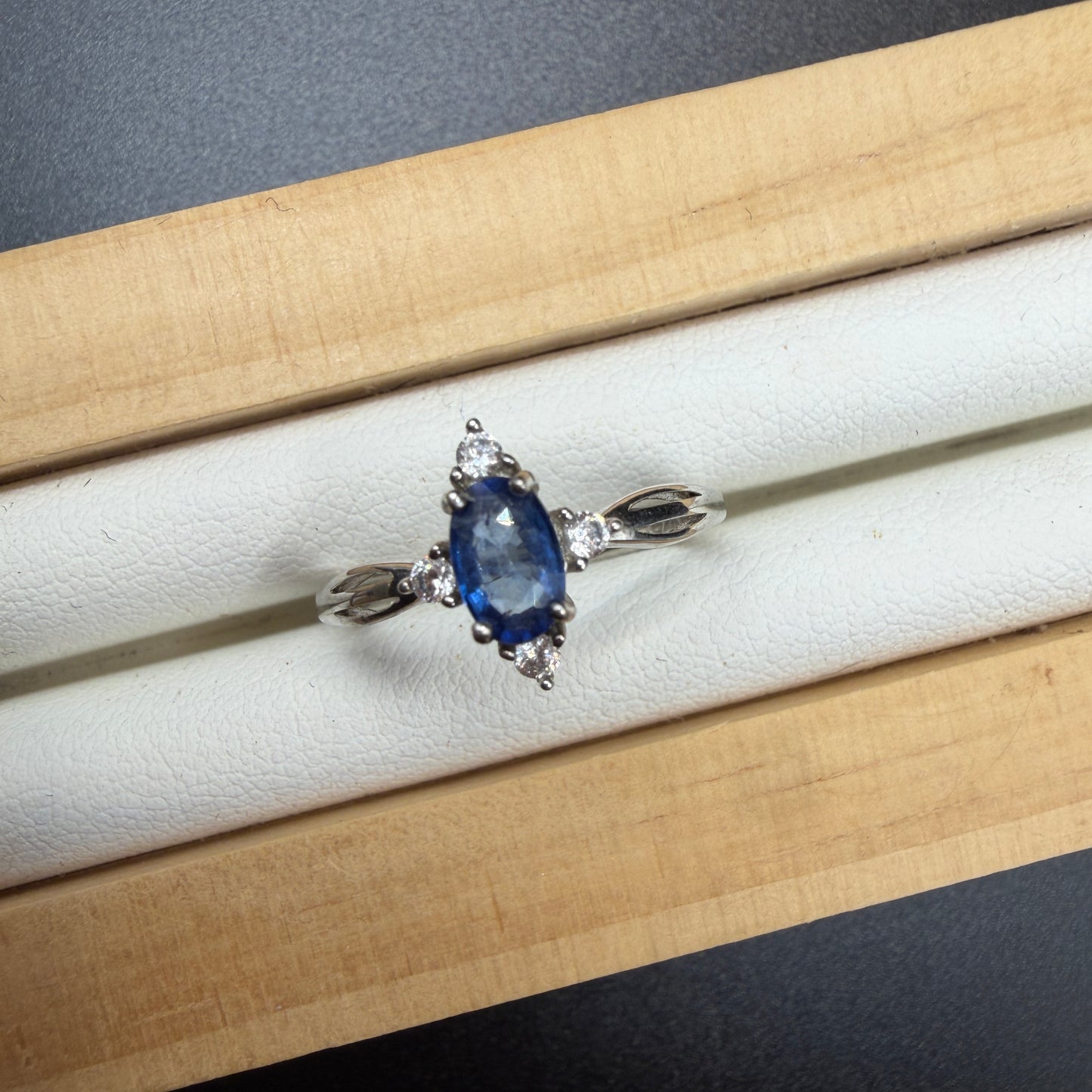 Sapphire S925 Certified Adjustable Ring