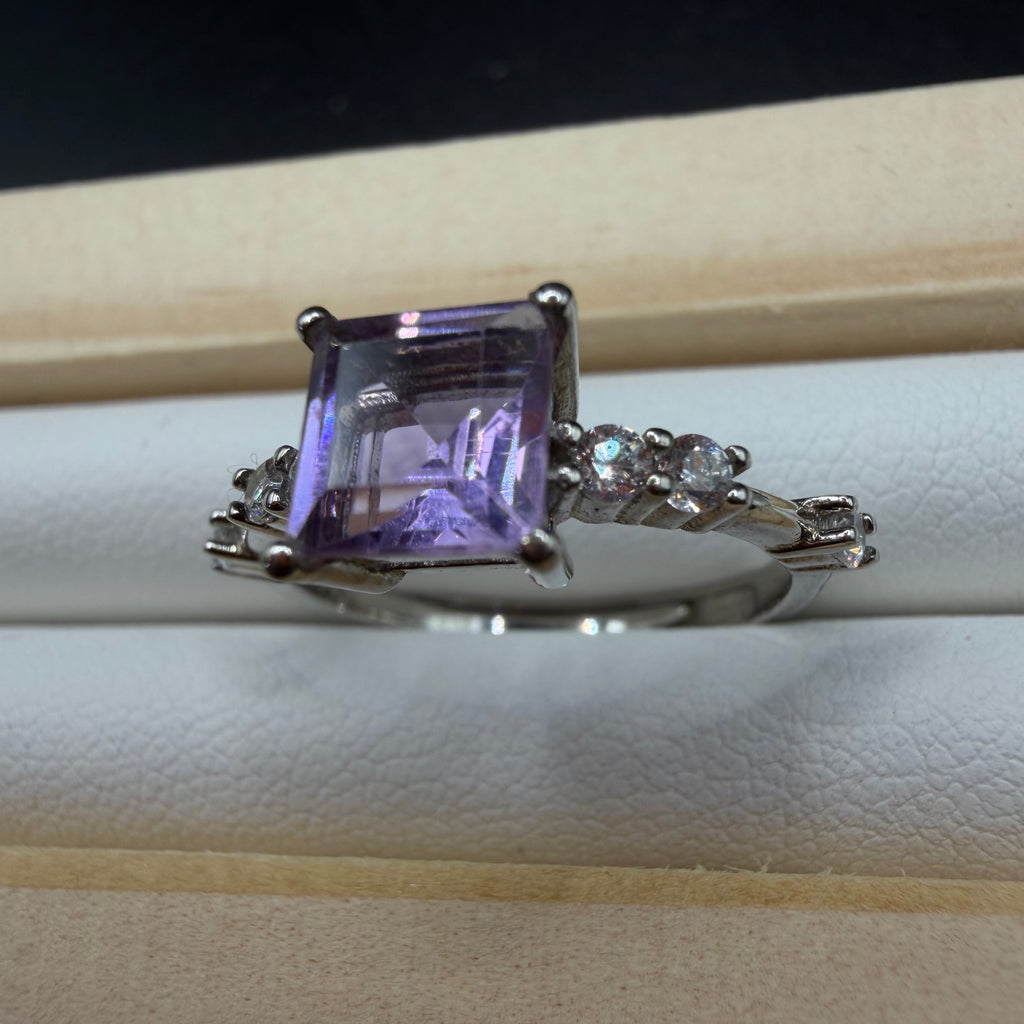 Amethyst S925 Adjustable Ring