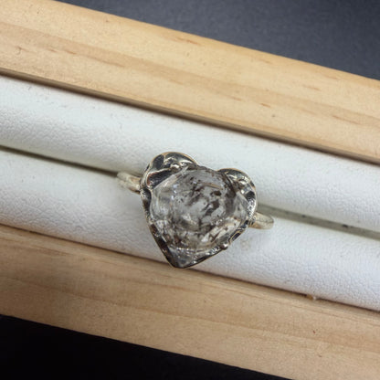 Herkimer Diamond S925 Adjustable Ring