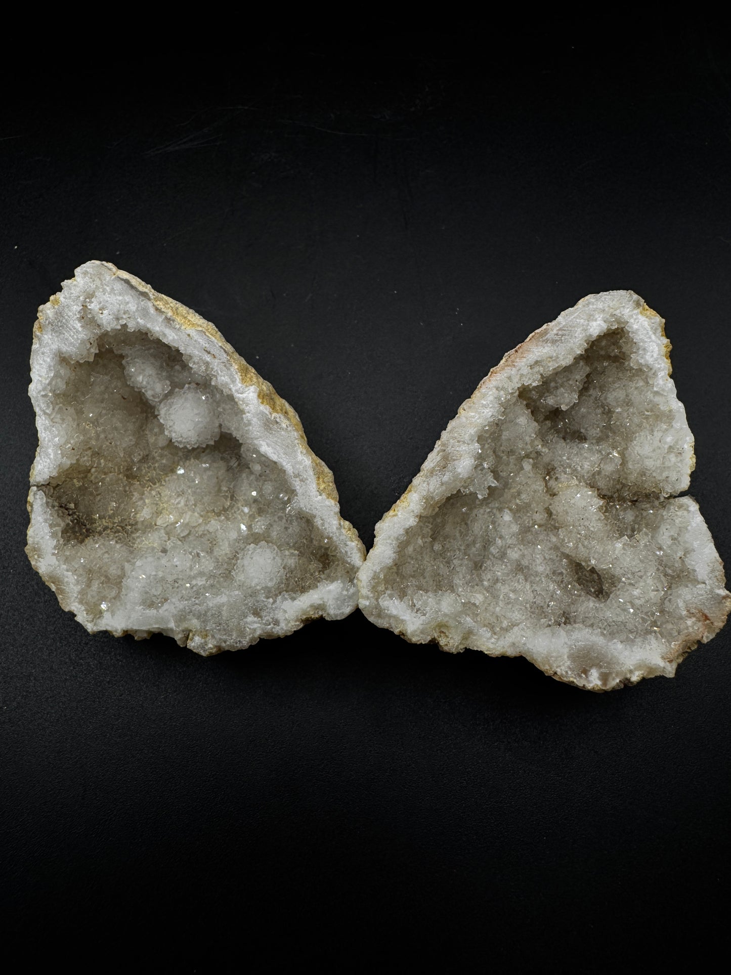 Clear Quartz Cluster Pair