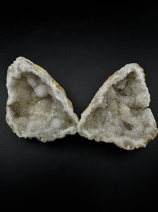 Clear Quartz Cluster Pair