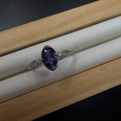 Tanzanite S925 Adjustable Ring
