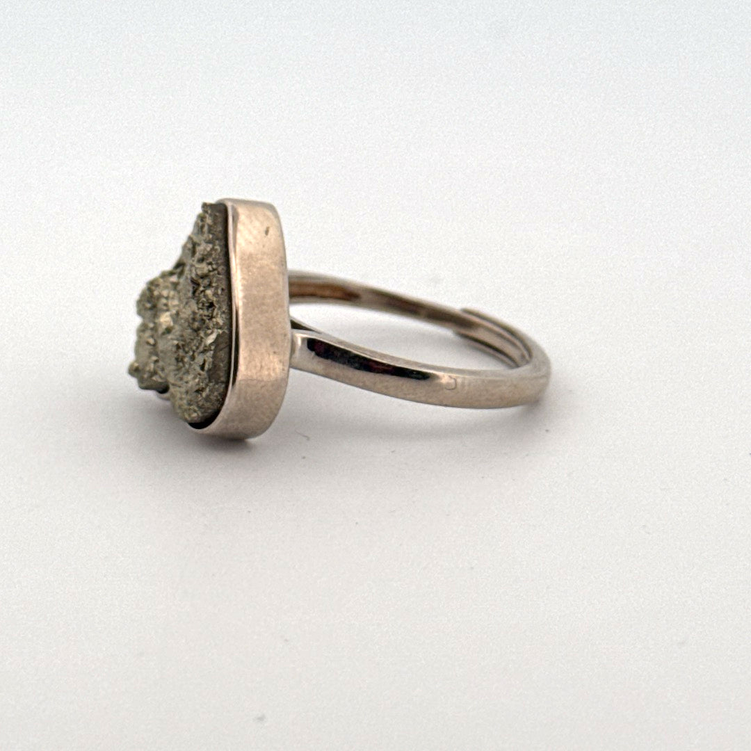 Pyrite S925 Adjustable Ring