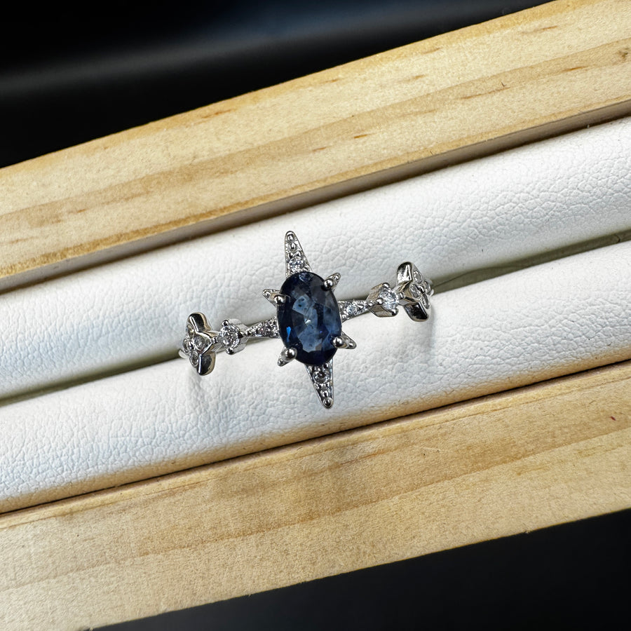 Sapphire Star Ring