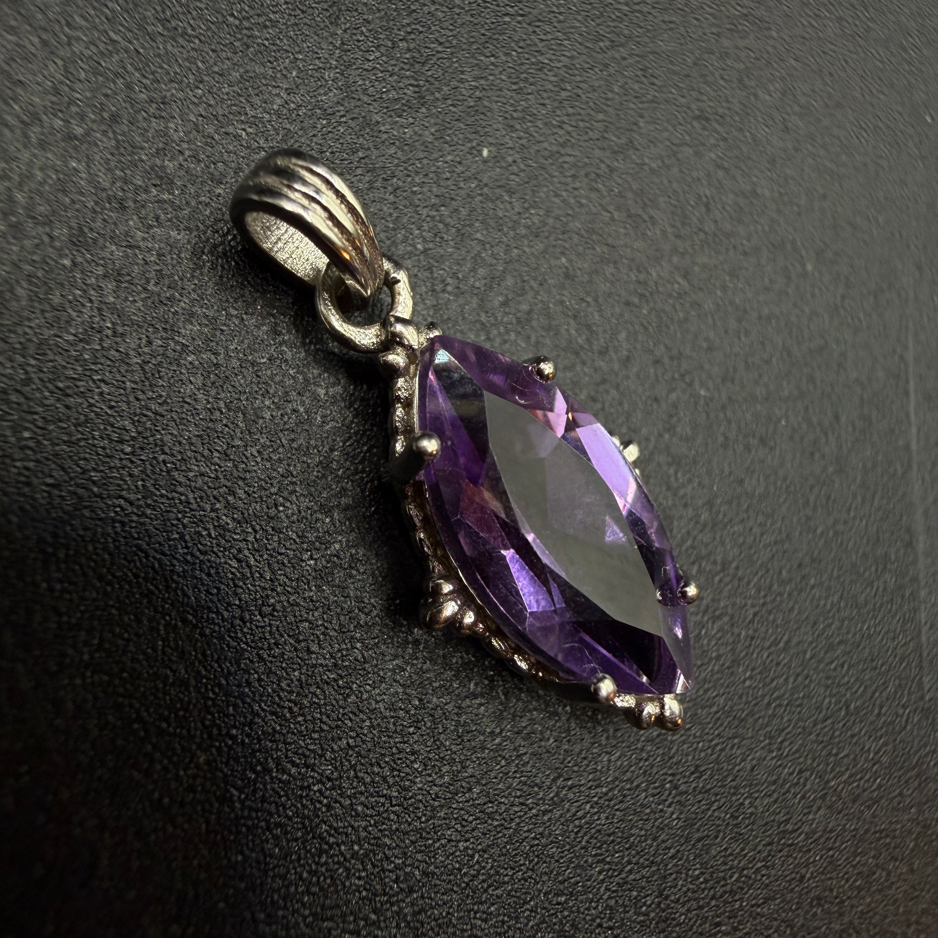 Amethyst Marquise S925 Necklace